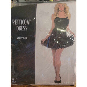 Amscan Adult Black Petticoat Dress Halloween Costume Small/medium